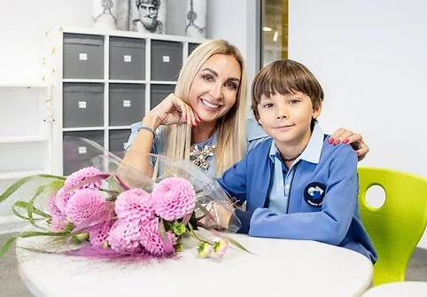 Gerda Žemaitė su sūnumi Nikolu