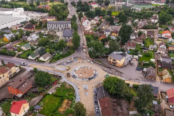 Intersection reconstruction is finishing in Panevėžys: bus routes will change