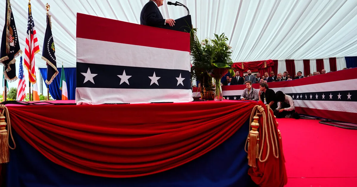 Donald Trump claims that the unification of Ireland would be "fantastic"