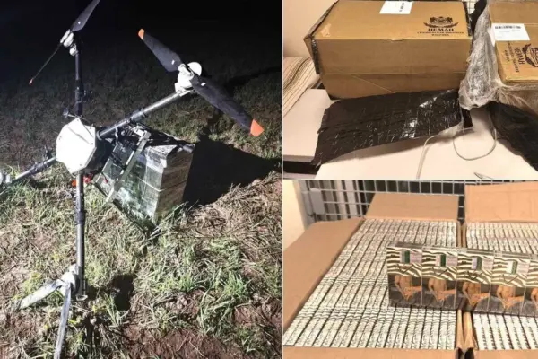 The black market lost a thousand packs of cigarettes and the smuggler drone that was carrying them