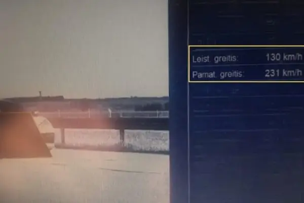 Police showed how cars are "tested" on the highway: speed reached 231 km/h.