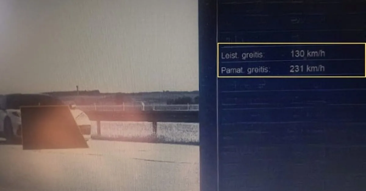 Police showed how cars are "tested" on the highway: speed reached 231 km/h.