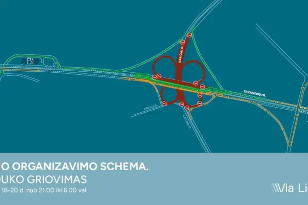 Pokyčiai Gariūnų viaduke: nuo rugsėjo 18 d. 18 val. keičiasi eismo tvarka