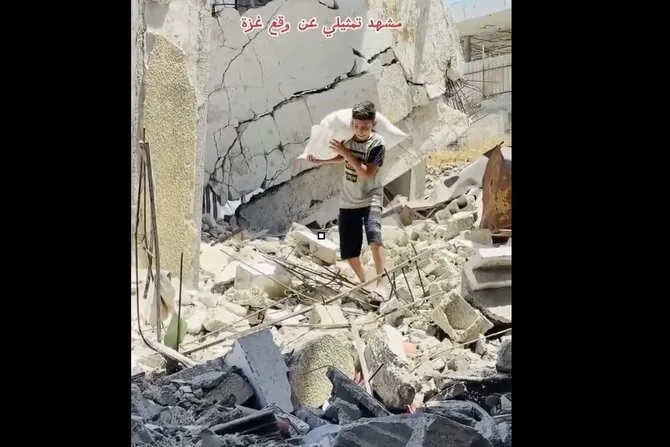 Screenshot from X / Shooting scene staged, but it is indicated in the video
