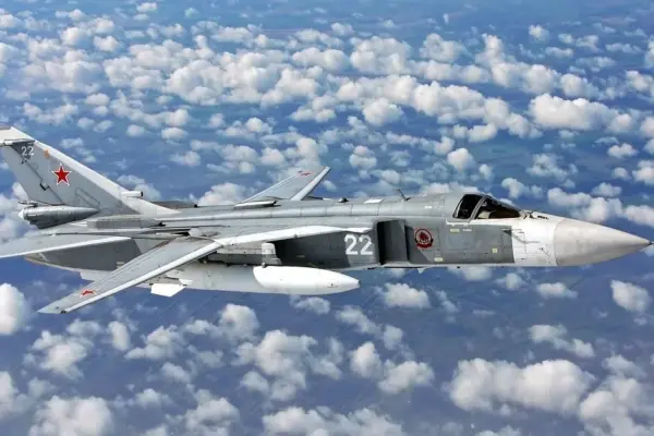 Ukrainian soldiers in Crimea destroyed a Russian Su-24 bomber