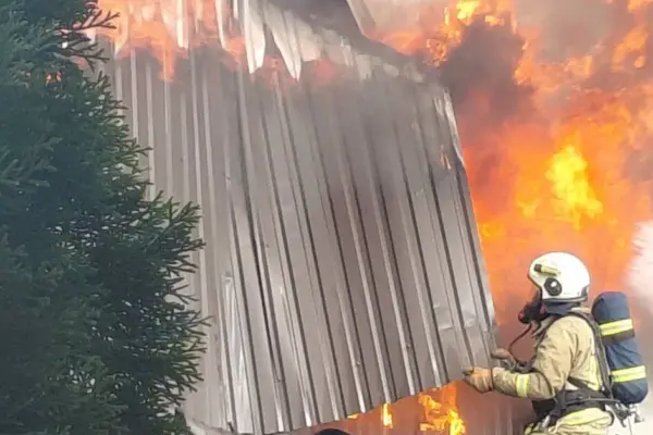 Accident in Švėkšna: fire destroyed beekeeper's farm