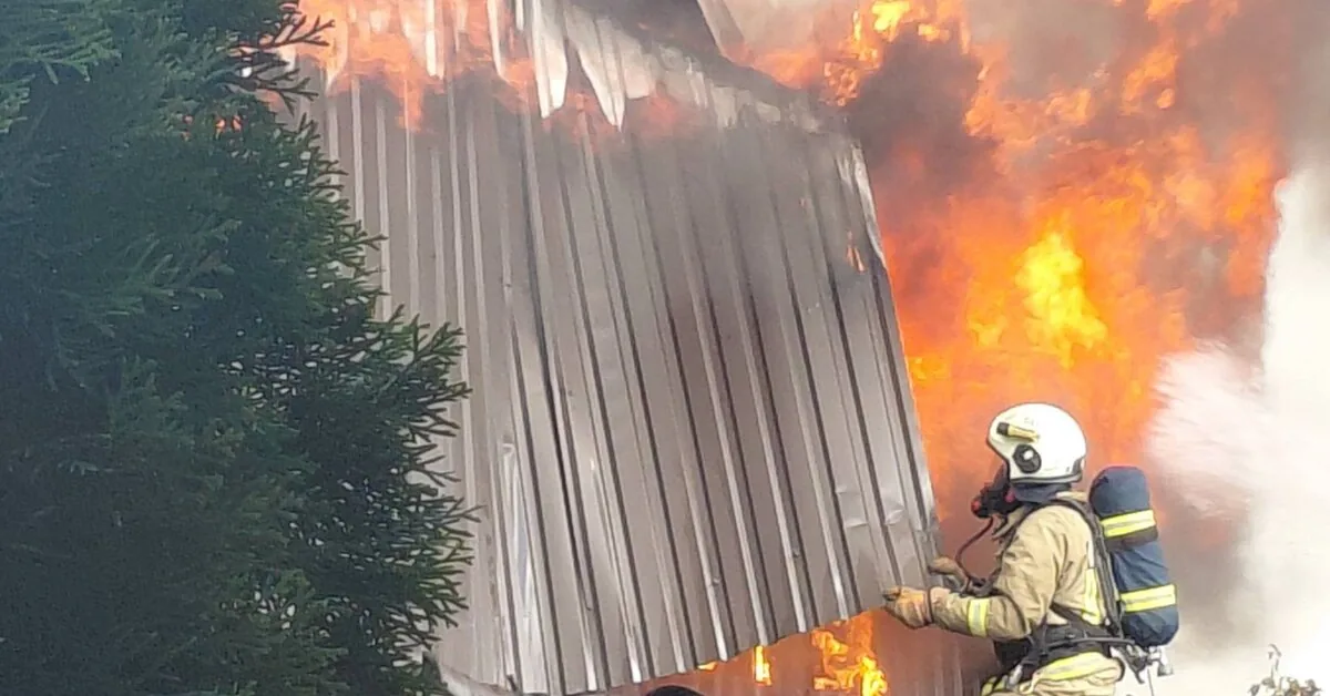 Accident in Švėkšna: fire destroyed beekeeper's farm
