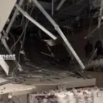Ceiling collapsed at the popular "H&M" clothing store near Poznań railway station
