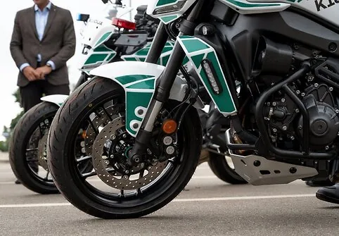 Kauno policija gavo du greitus motociklus „Yamaha“