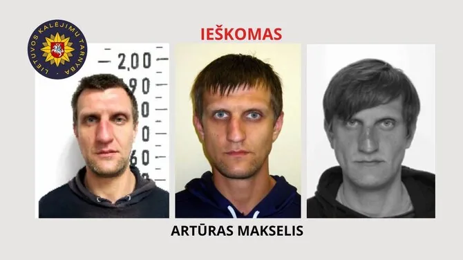 LKT archyvo nuotr./Ieškomi kaliniai: Artūras Makselis